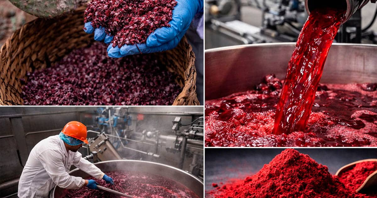 process cochineal carmine red food color